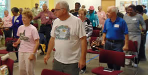 People at Westcott Falls