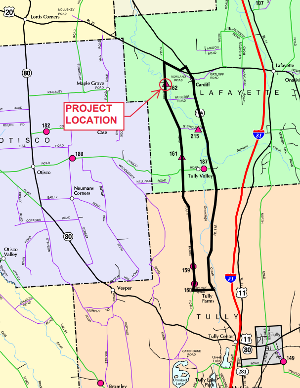 Detour Map Tully Farms Image