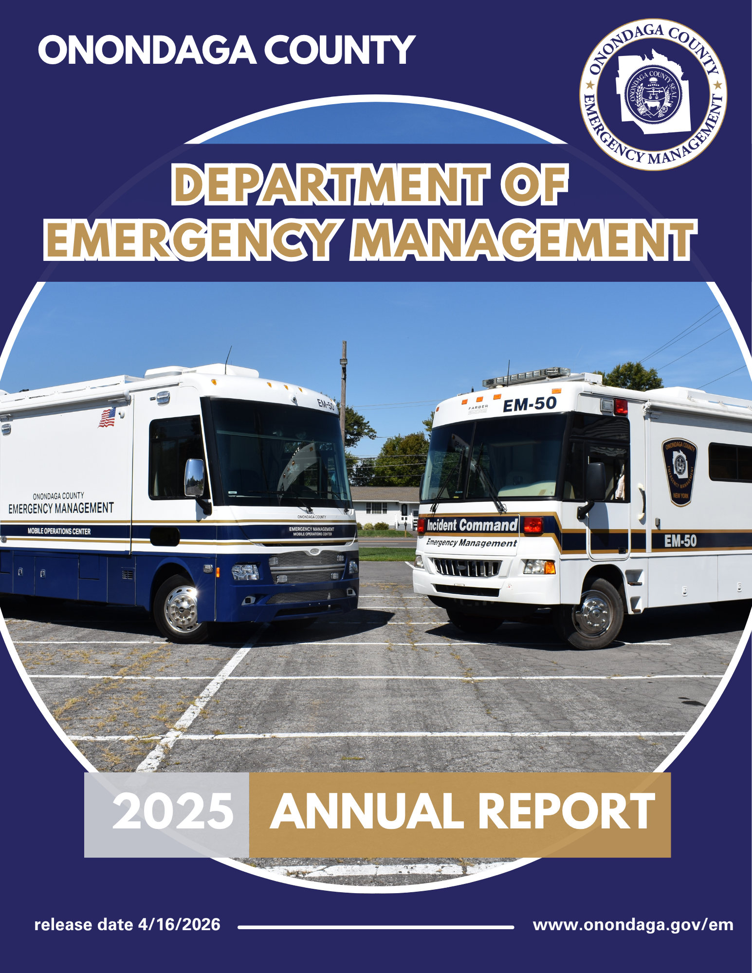 Onondaga County Department of Emergency Management 2025 Annual Report.