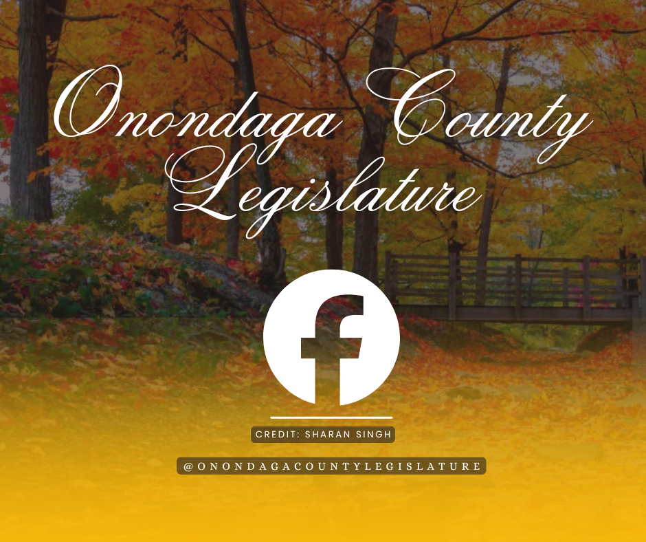 Background picture of Fall; foreground picture of facebook logo