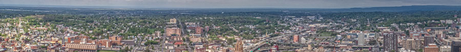 Panorama of the Syracuse skyline