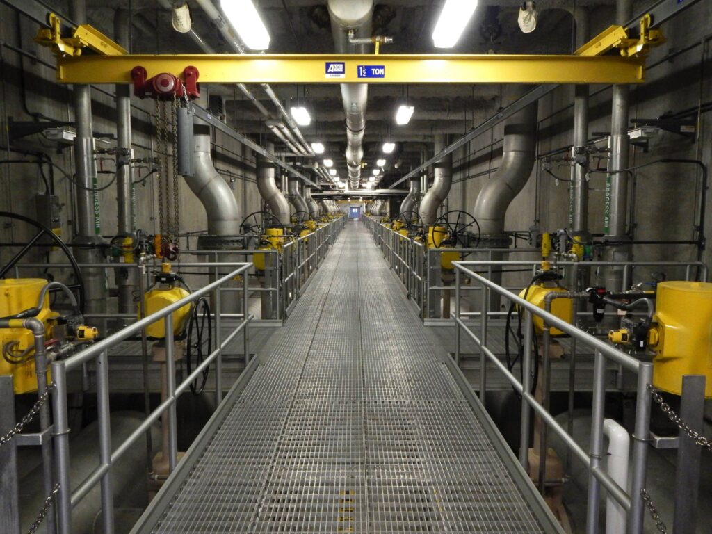 Tertiary Treatment - Walkway in the Plant Operations Center