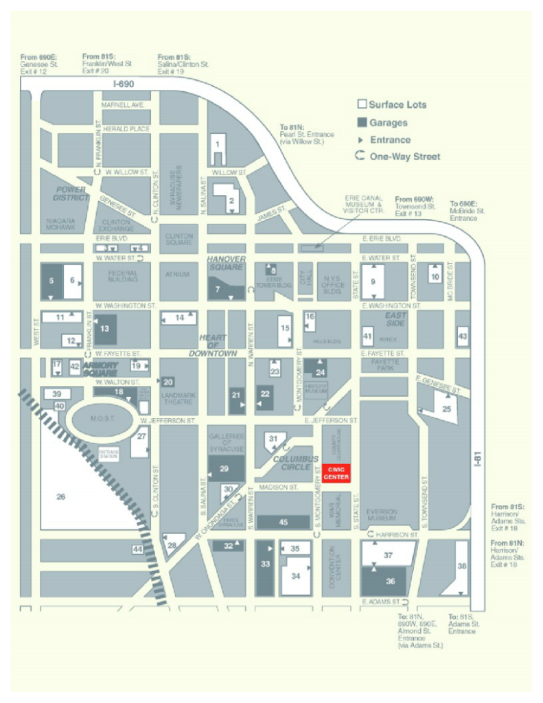 Parking Map for the county building